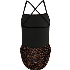 Coffee beans - Q "X" Back Swimsuit