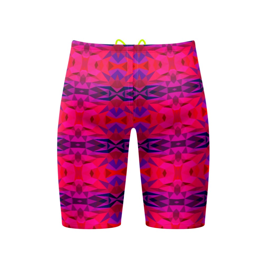 Kaleido Red Jammer Swimsuit