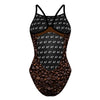 Coffee beans Skinny Strap Swimsuit