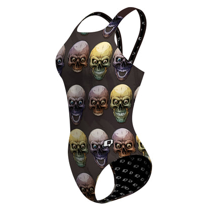 Crazy Skulls - Classic Strap Swimsuit