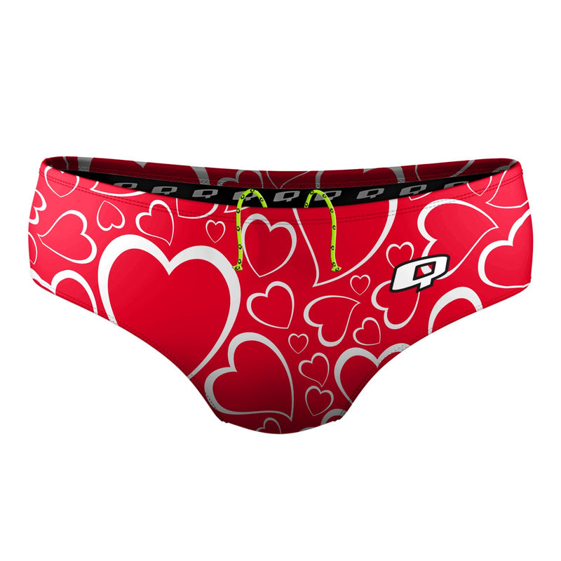 Double Hearted Classic Brief Swimsuit