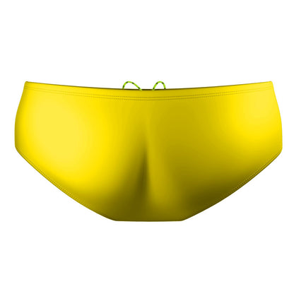 Yellow Solid Classic Brief