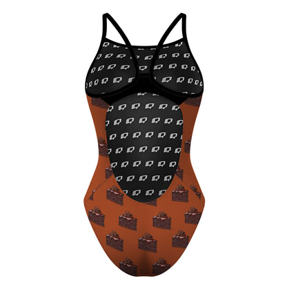 Chocolate Cake Skinny Strap Swimsuit