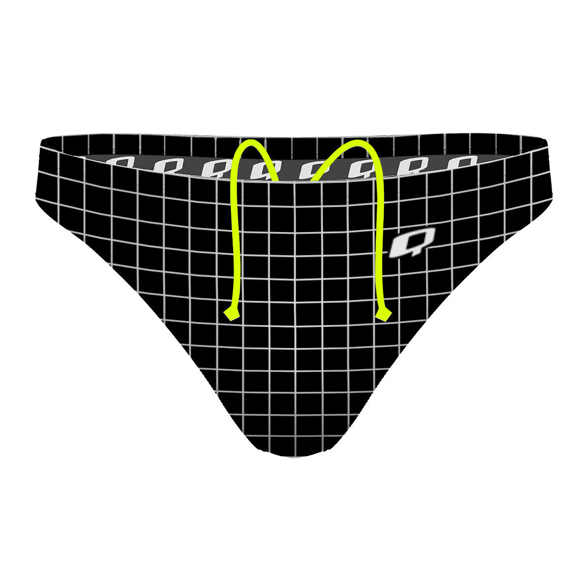 Black Pinstripe 2 x 2 360 - Waterpolo Brief Swimsuit
