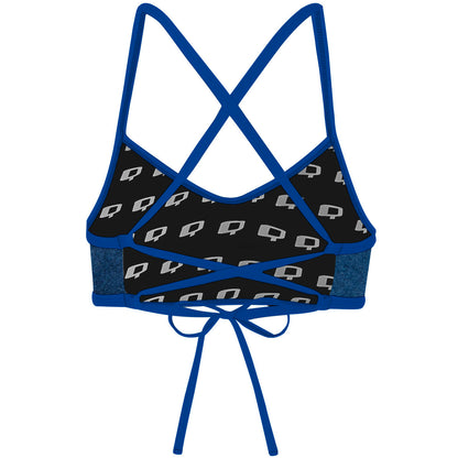 Blue Suede -  Ciara Tieback Bikini Top