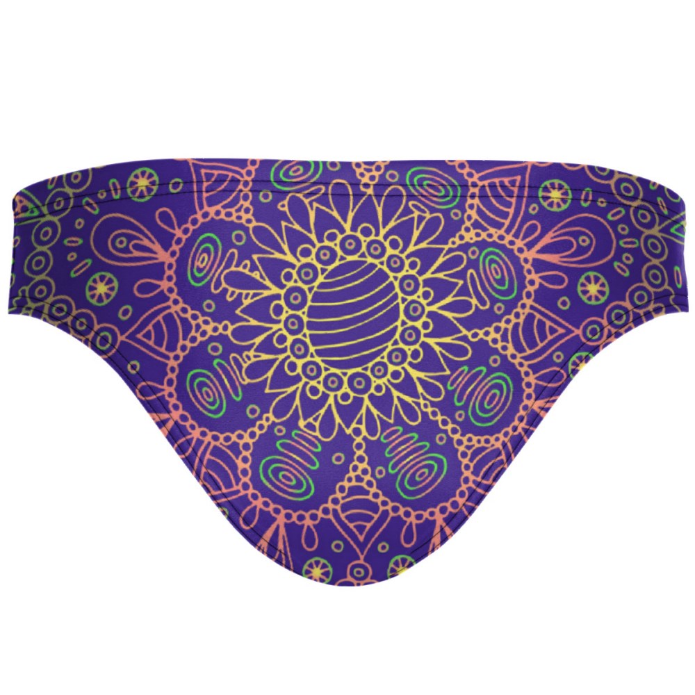 Purple Mandala Bandeau Bikini Bottom