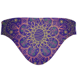 Purple Mandala Bandeau Bikini Bottom