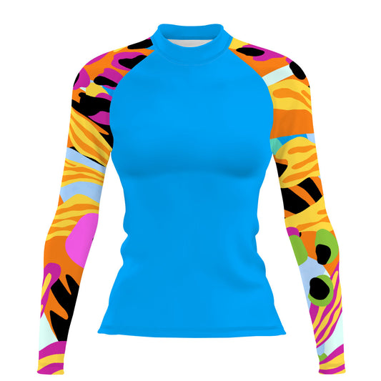 ラッシュガード Bohemianblue String Tie Boat Neck Women's ラッシュガード Bohemianblue String Tie Boat Neck Women's