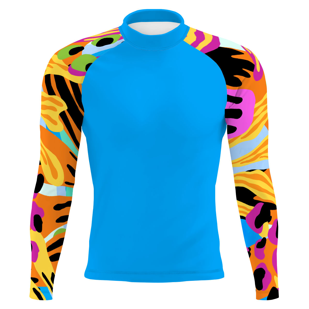 Underwater Spring - Men's Surf UPF50+ Long Sleeve Rash Guard