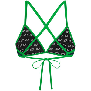 Leafy Green - Tieback Bikini Top