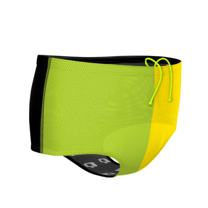 Tricolor Black, Green and Yellow Drag Suit