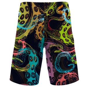 Confused Octopus Men Board Shorts