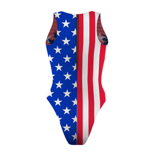 USA - Women Waterpolo Reversible Swimsuit Cheeky Cut