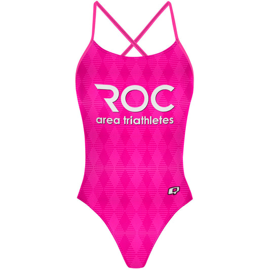 "X" Back Swimsuit - PINK - "X" Back Swimsuit