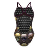 Crazy Skulls - Skinny Strap Swimsuit