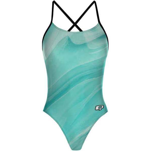Aqua Mist Q "X" Back Swimsuit