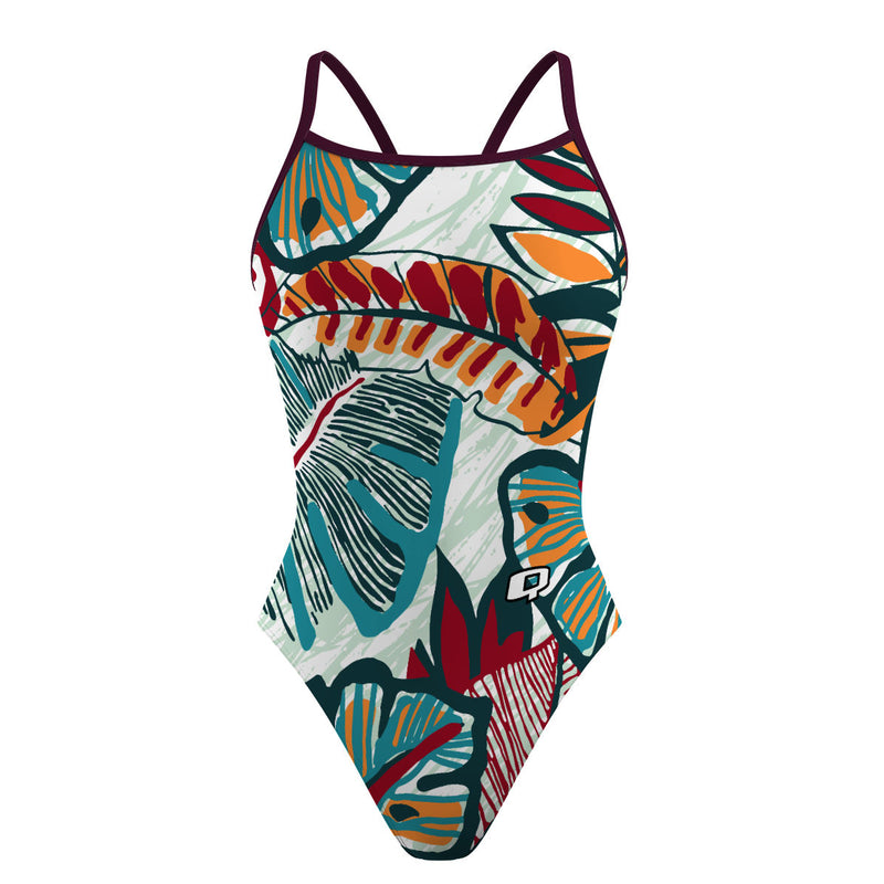 Flower Forest - Sunback Tank Swimsuit