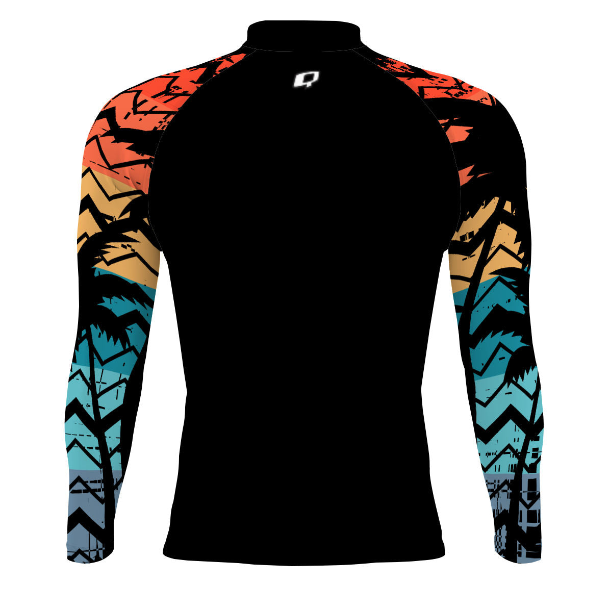 Colored Palms - Men's Surf UPF50+ Long Sleeve Rash Guard