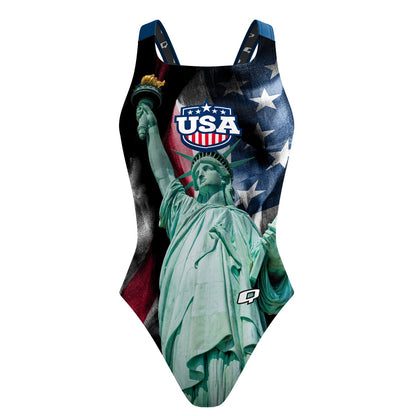 Liberty For All Classic Strap Swimsuit