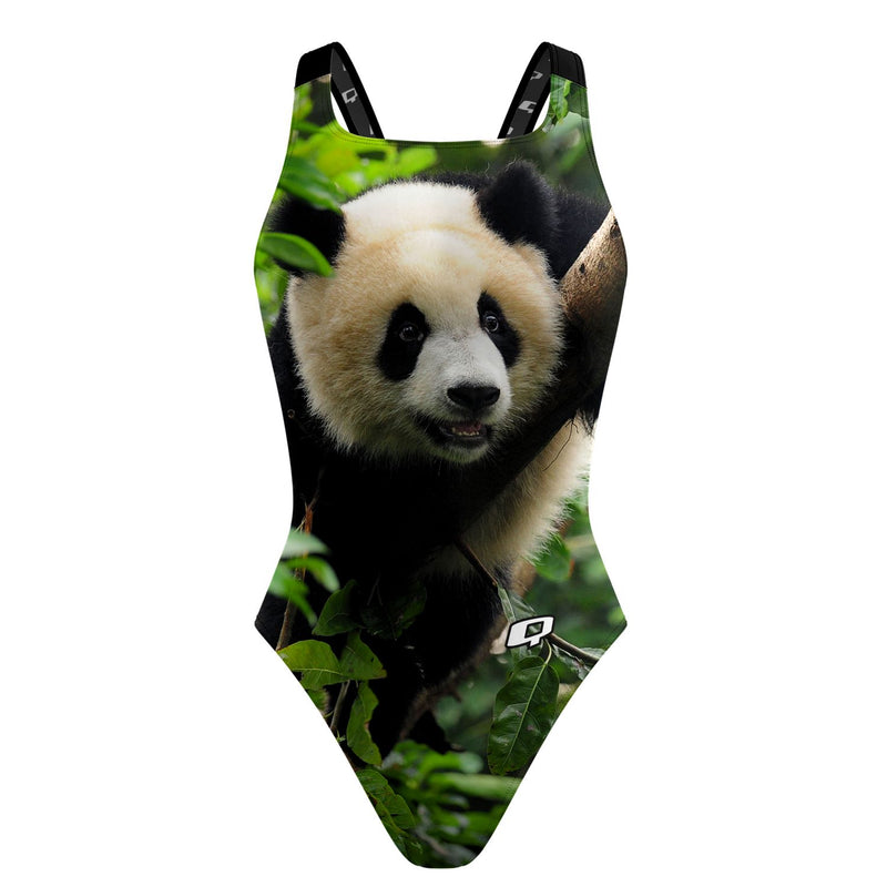 Panda Bear Classic Strap Swimsuit