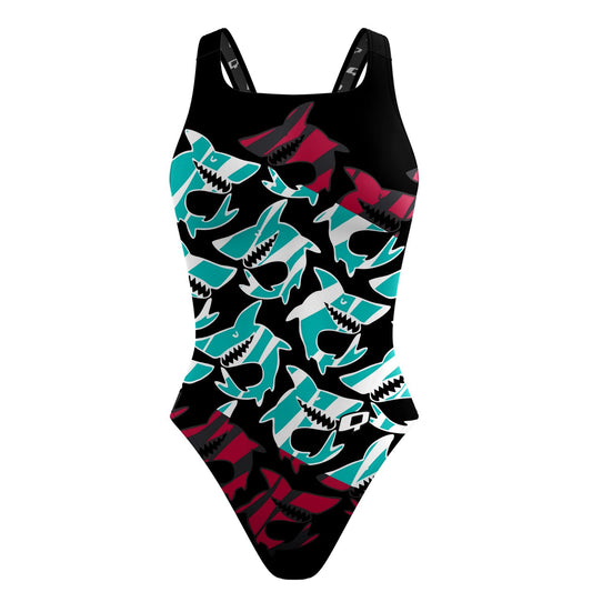 Shark Attack Classic Strap Swimsuit
