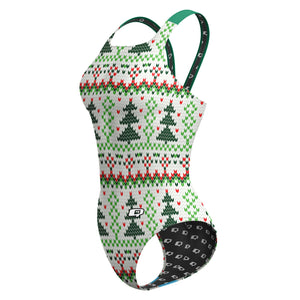 Christmas Tree Sweater Classic Strap Swimsuit