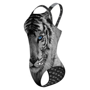White Tiger Classic Strap Swimsuit