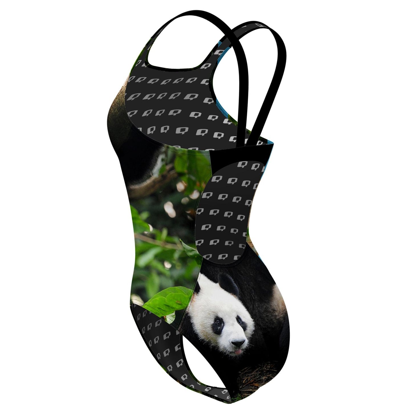 Panda Bear Classic Strap Swimsuit