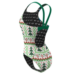 Christmas Tree Sweater Classic Strap Swimsuit