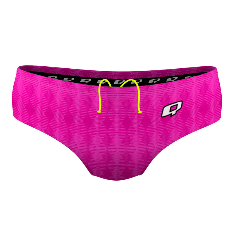 Hot Pink Plaid - Classic Brief Swimsuit