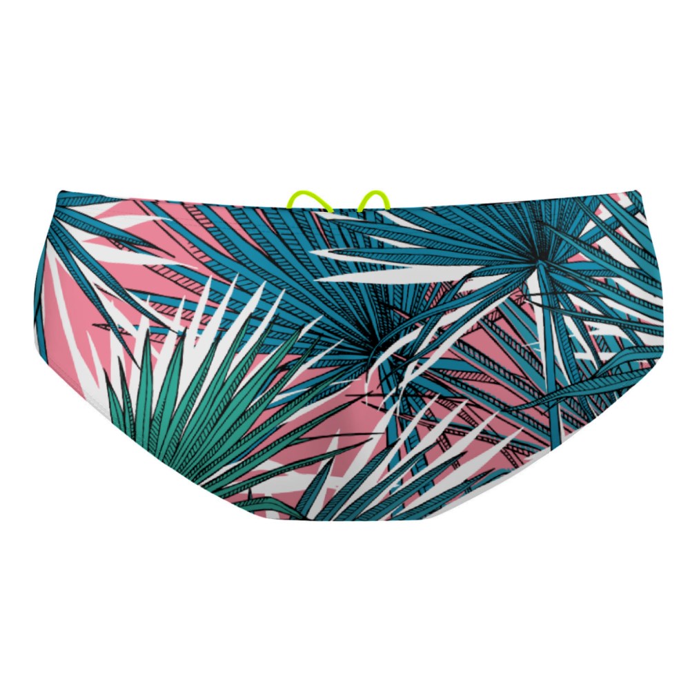 Pink Palm Classic Brief Swimsuit
