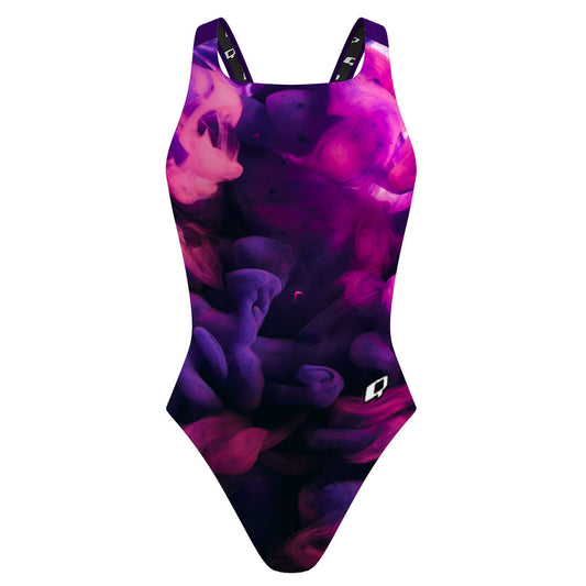 Purple Smoke - Classic Strap Swimsuit