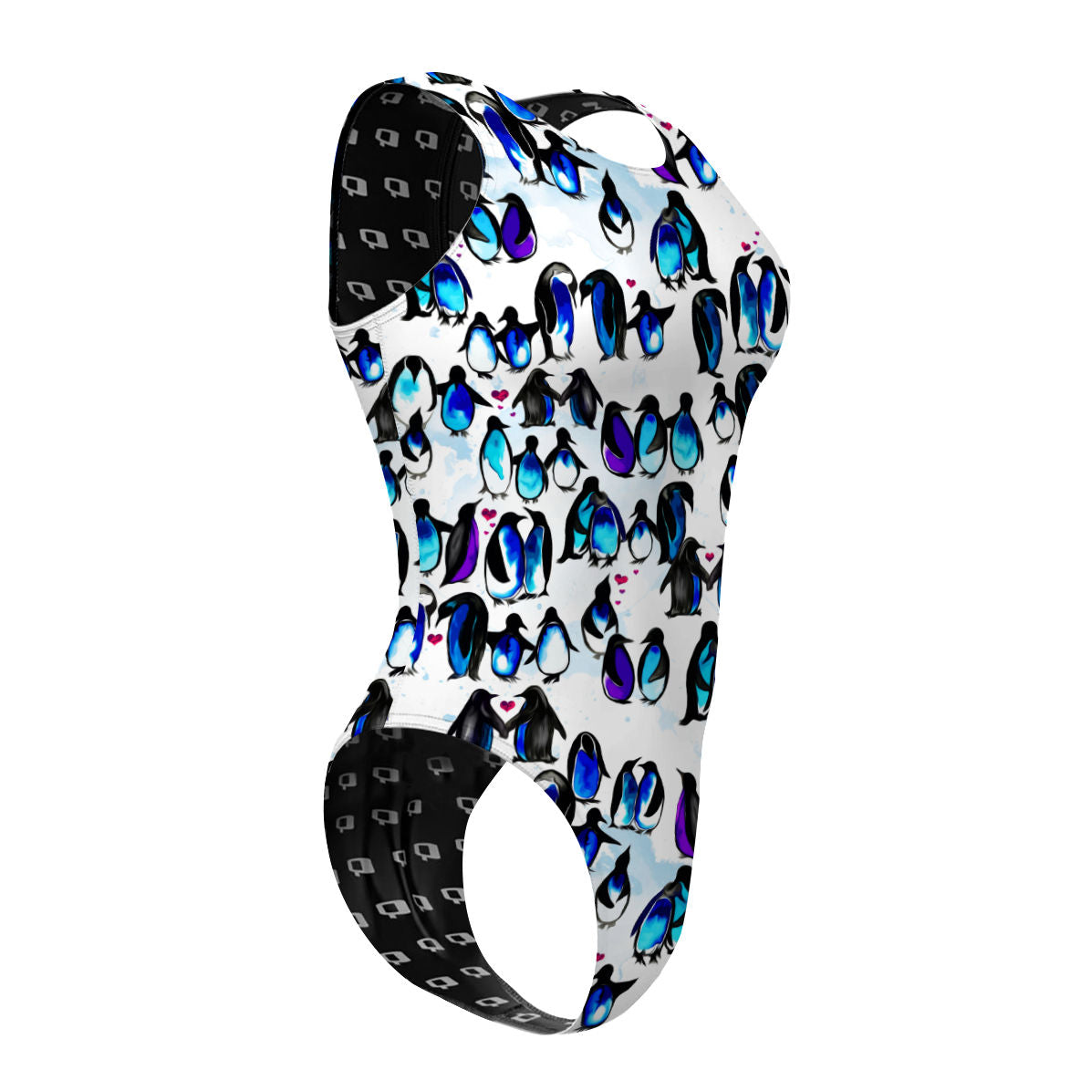 You are my Penguin Women Waterpolo Swimsuit Cheeky Cut, view 3
