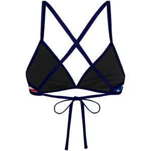 Stars and strips Tieback Bikini Top