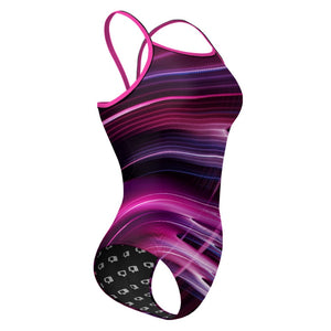 Purple Odyssey - Sunback Tank Swimsuit