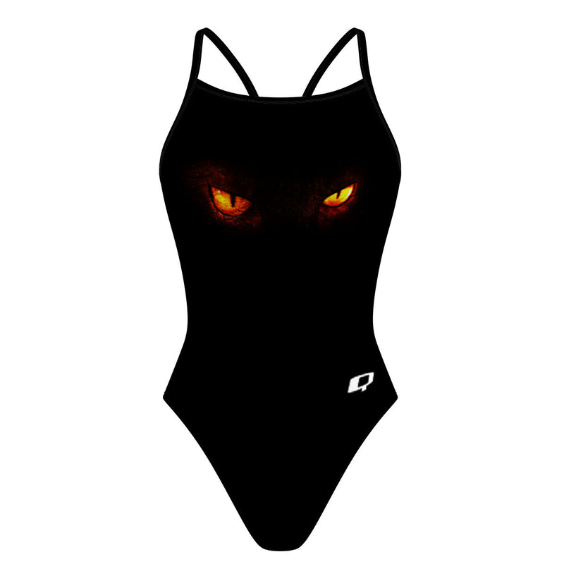 Scary Eyes - Skinny Strap Swimsuit