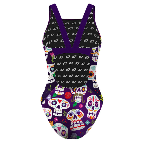 Calaveritas Classic Strap Swimsuit, view 2