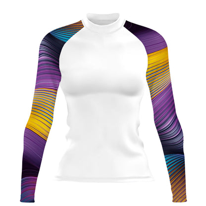 Violet Love - Women's Surf UPF50+ Long Sleeve Rash Guard