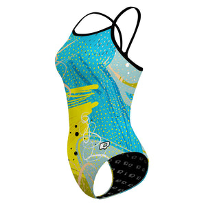 Deep Spring Skinny Strap Swimsuit