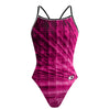 Pink Quantum Skinny Strap Swimsuit