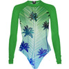 Green Paradise - Surf Swimsuit Classic Cut