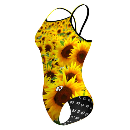Sunny Sunflowers - Sunback Tank Swimsuit