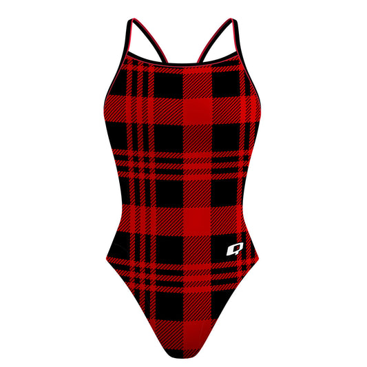 Wet flannel Skinny Strap Swimsuit