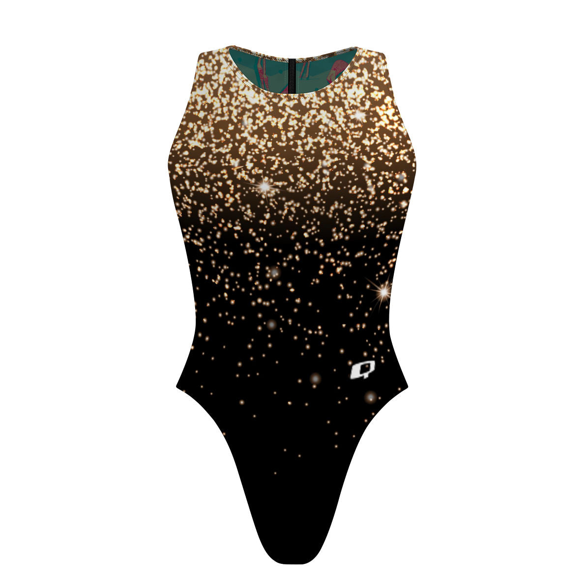 All that Glitters/Flock of Flamingos - Women Waterpolo Reversible Swimsuit Cheeky Cut