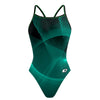 Green Matrix Skinny Strap Swimsuit