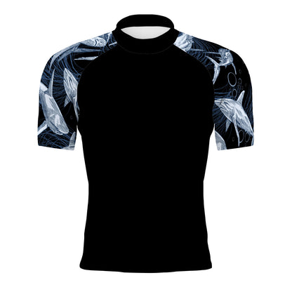 Shark Attack - Men's Surf UPF50+ Short Sleeve Rash Guard