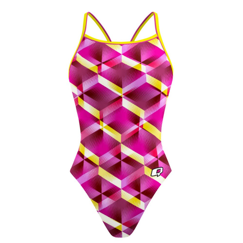 Venus Mosaic Skinny Strap Swimsuit