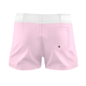 Light Pink Simple Design - Women Board Shorts
