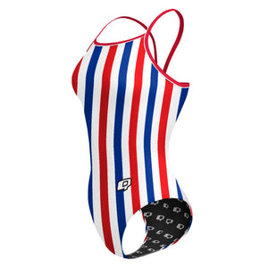 July Stripes - Sunback Tank Swimsuit