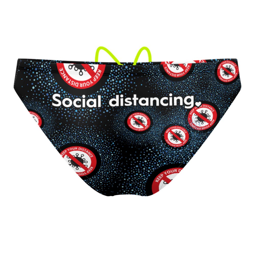 Be safe social distancing Waterpolo Brief
